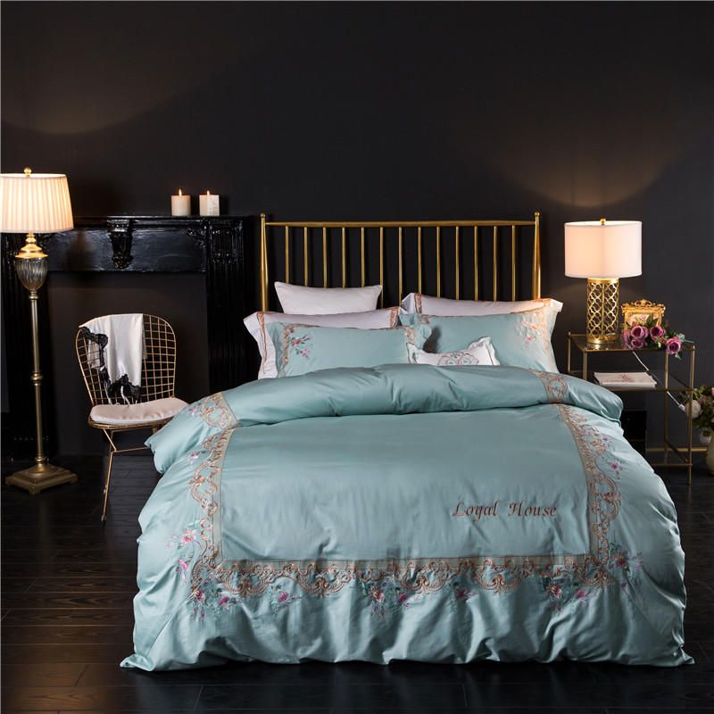 Designer Luxury Bedding Sets Juegos De Cama Pink Household