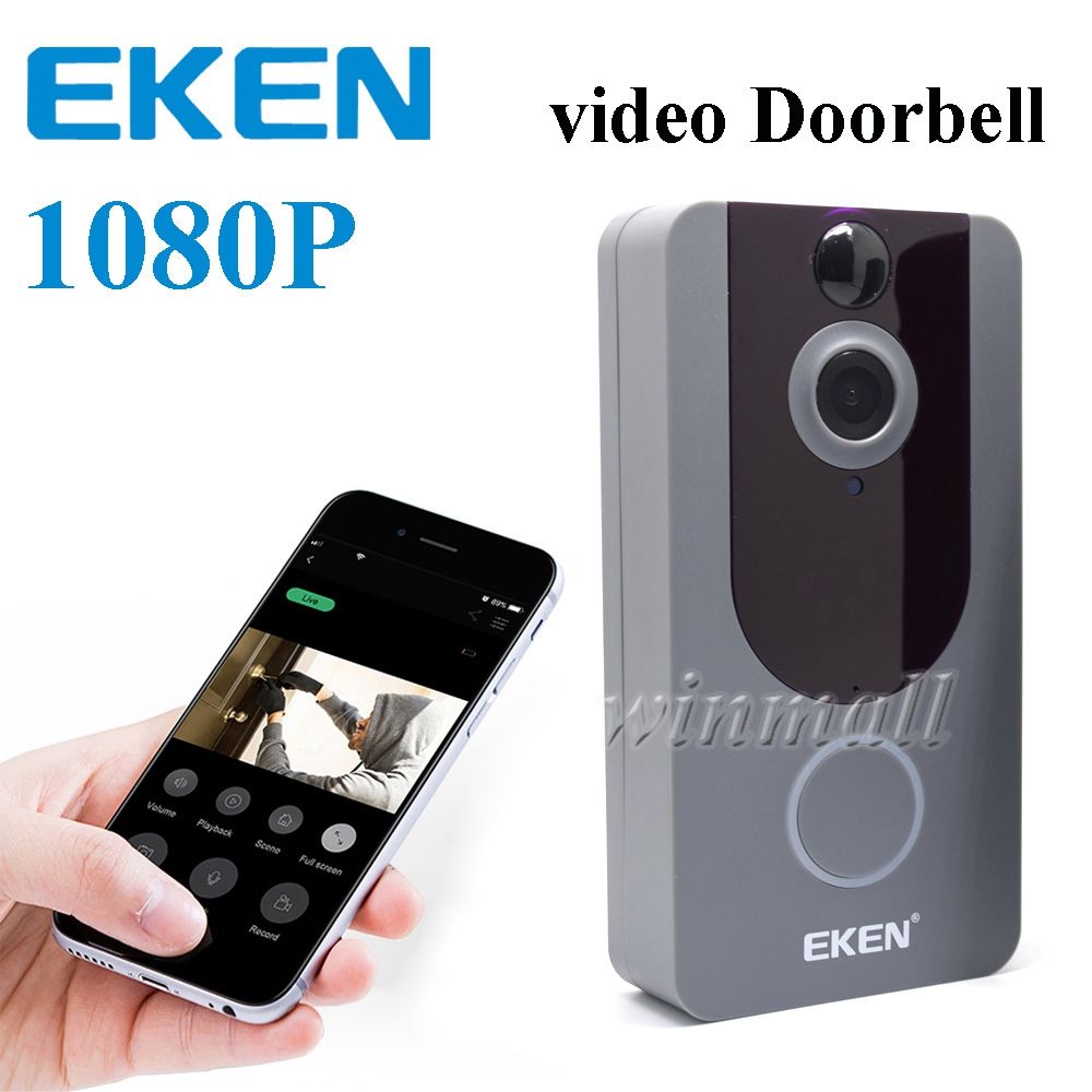 2020 Eken V7 1080p Wireless Smart Home Video Doorbell Camera Cloud Storage Night Vision Pir Motion Detection Cell Phone App Control From Winmall 32 62 Dhgate Com