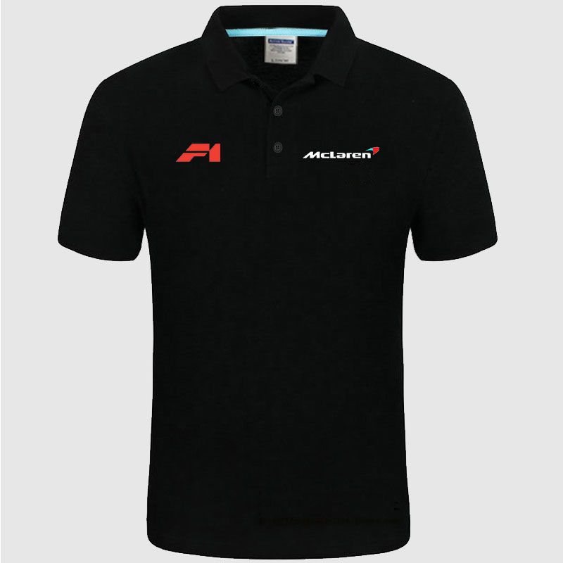 2020 High Quality McLaren Logo Polo Classic Brand Men Polo Shirt Men Casual Solid Short Sleeve 