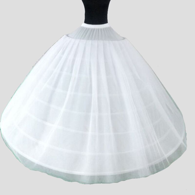 Grande ampla 6 aros 2 camadas tule mulher longo casamento mulher anáguas para quinceanera vestido elástico Grande ampla 6 aros 2 camadas tule mulher longo casamento mulher anáguas para quinceanera vestido elástico