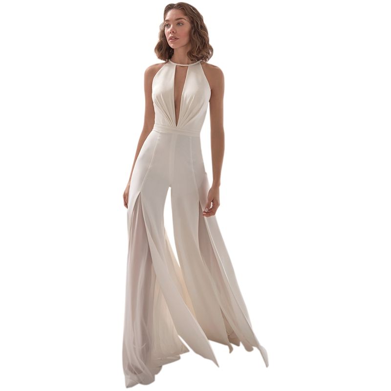 one piece flared jumpsuit