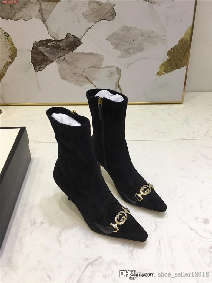 womens sock boots black