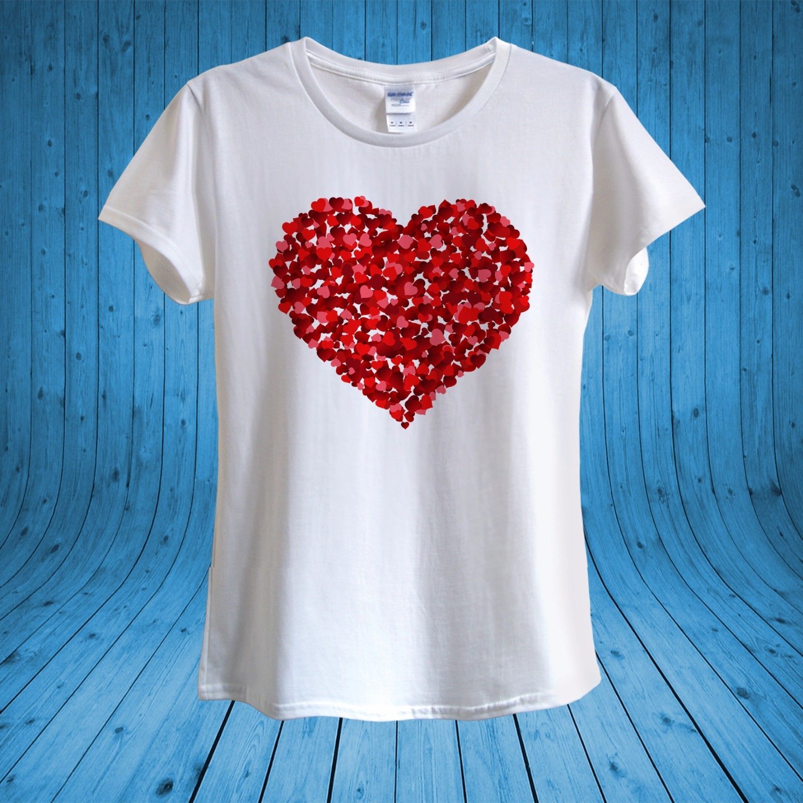 Sale  Shirt Unisex For $16.24| T Fivecup, Women Heart Tee Brand Jeans Print Valentine\u0027S Shirts Shirts ... Day T From Shirt Love 100% Funky Cotton