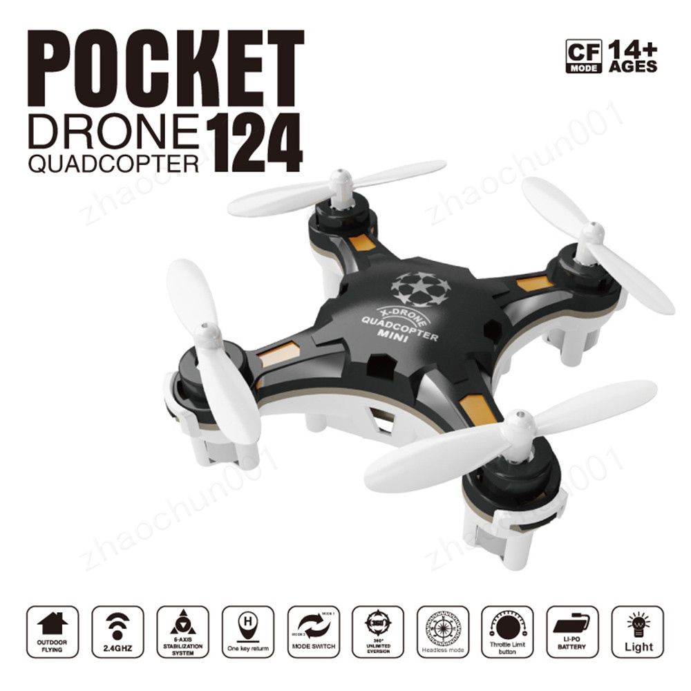 pocket drone 124 quadcopter