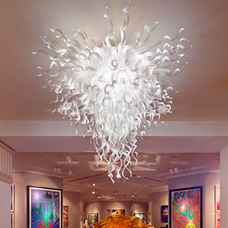 2 Years Warranty Hand Blown Glass Chandelier Lights Modern Art