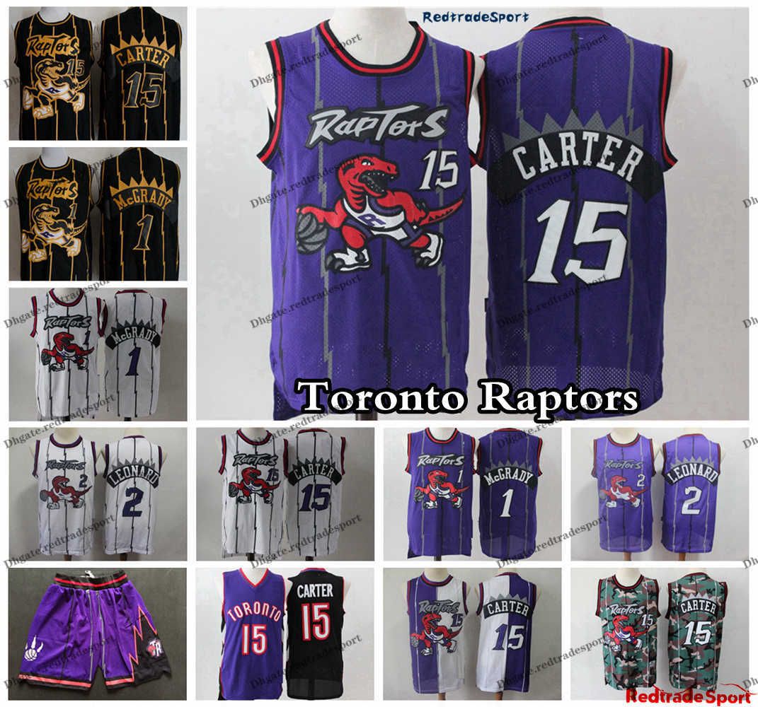 Mens Carter Jersey Basketball Athletics Jerseys Retro Jersey 15 Purple S-XXL