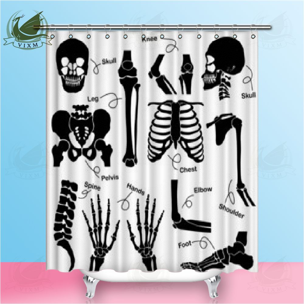 2019 Vixm Abstract Fantasy Human Body Parts Skeleton Shower