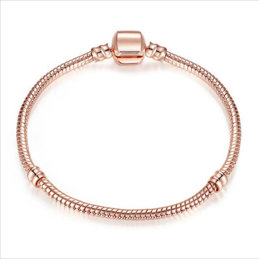 2020 Sale Rose Gold Snake Chain Bracelets Color Retaining Fit European