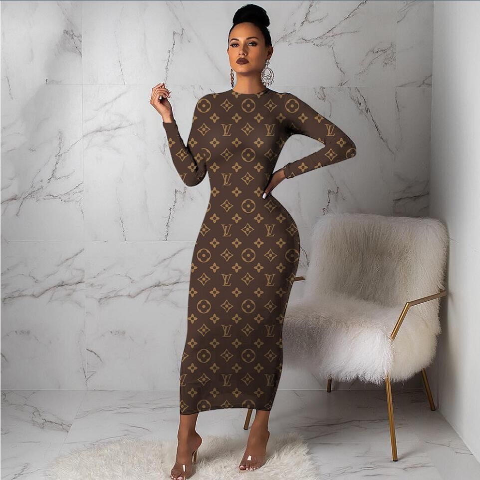 long body fit dresses