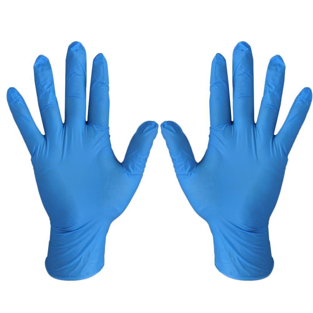 DHL Ship 100 Pcs Disposable Nitrile Gloves One-off PVC Food Gloves  Eco-friendly PE Allergy