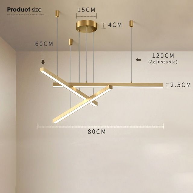 3 개 헤드 60cm