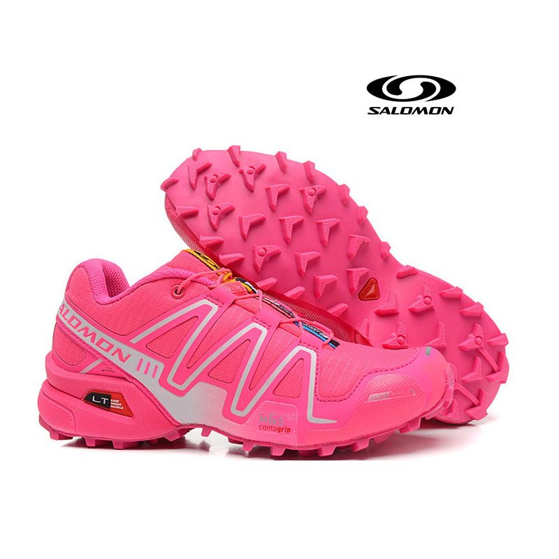 salomon pink shoes