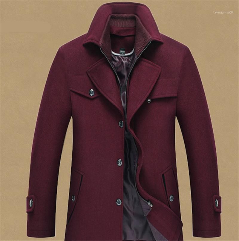 wool coat stand up collar