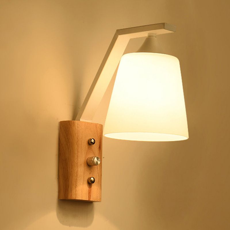 compre habitacion simple lampara de pared moderna de madera la luz del arte creativo de la lampara pared de la cabecera balcon estudio pasillo de