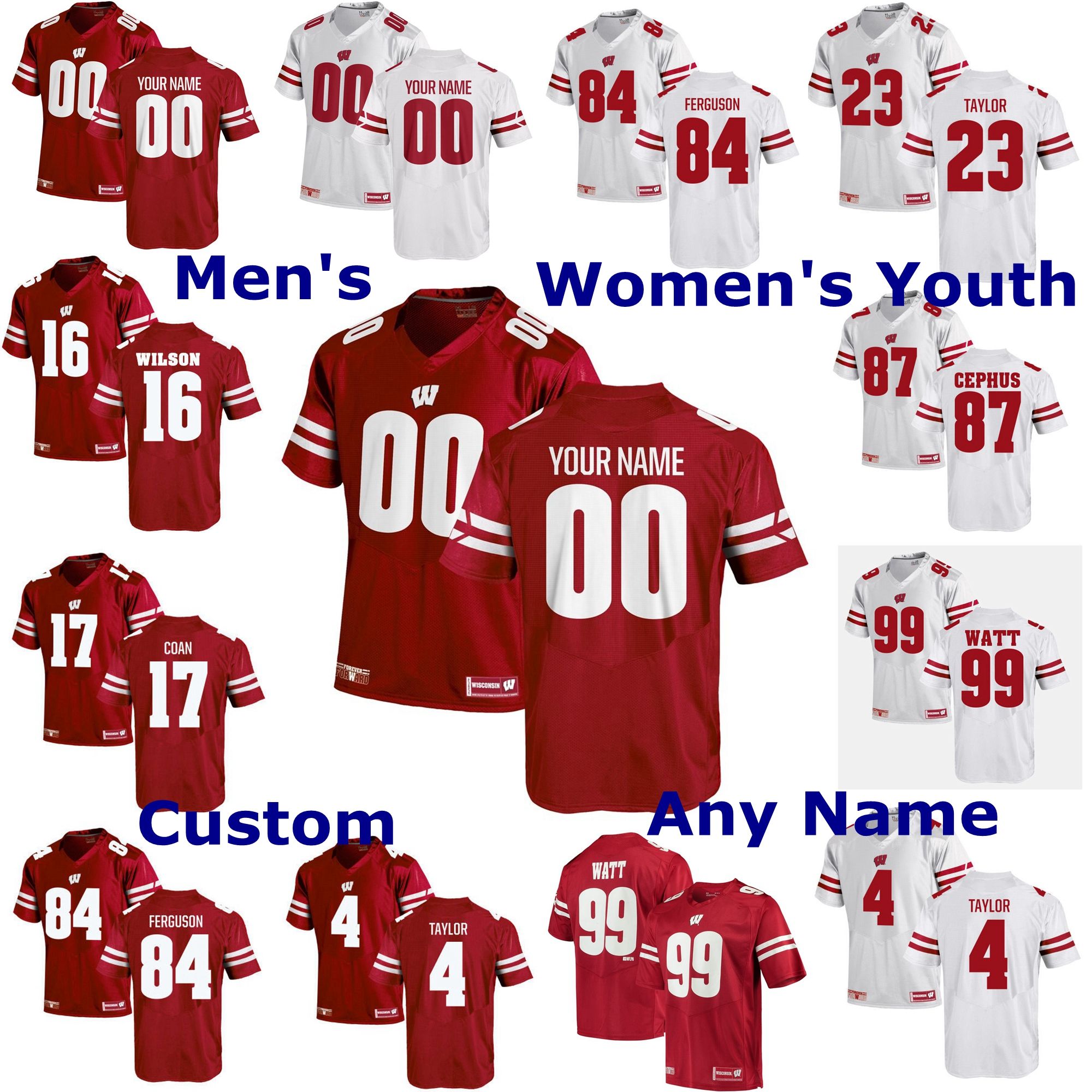 jj watt badgers jersey