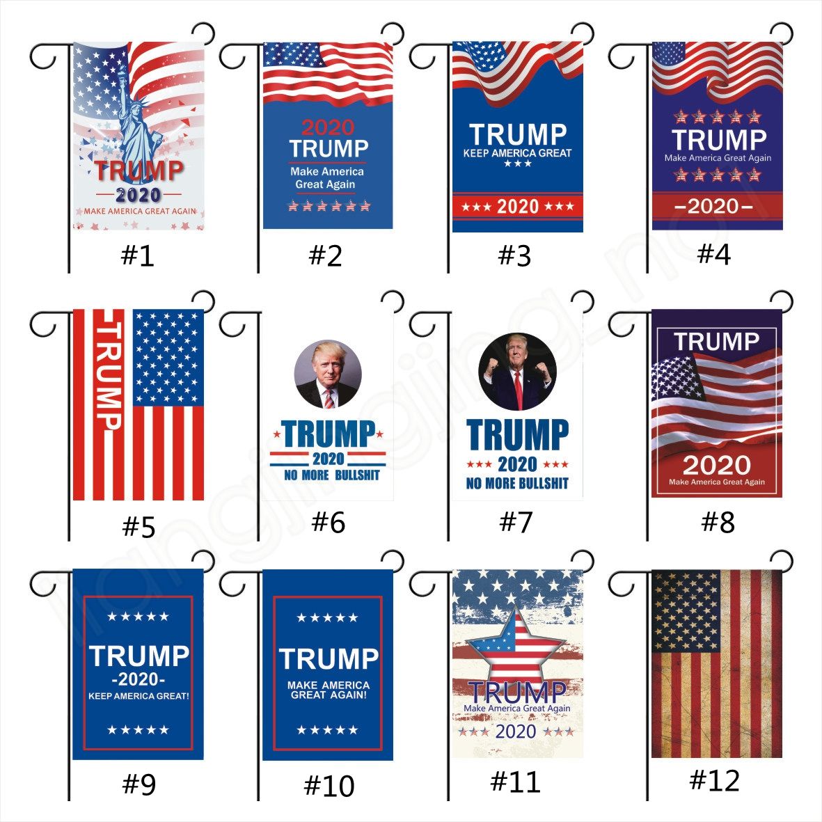 2019 Trump Garden Flags 30 X 45cm Outdoor Decorate Usa President