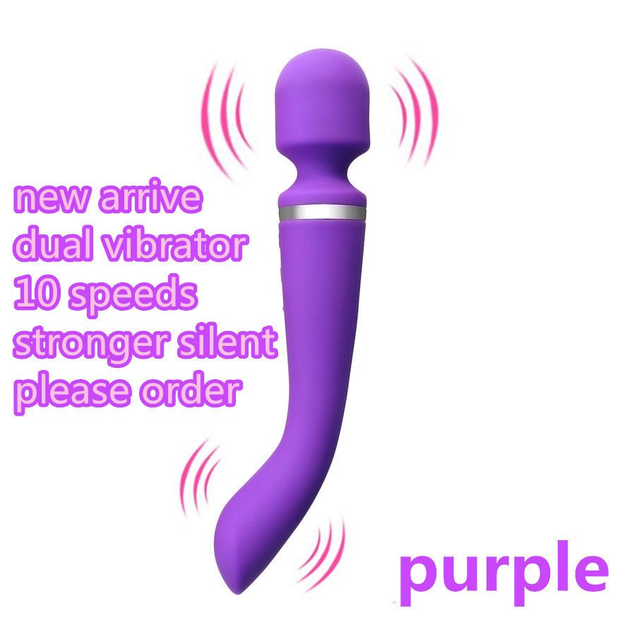 fioletowy podwójny wibrator