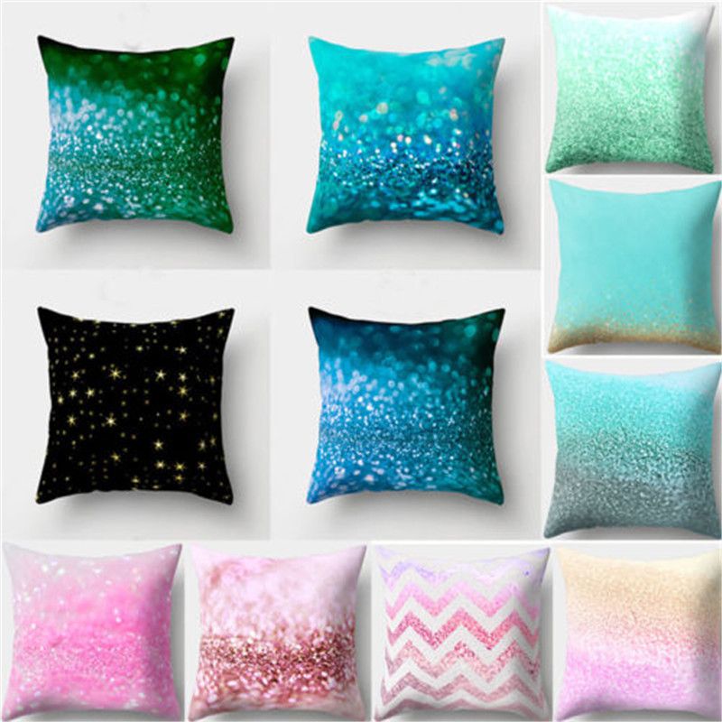 bright colored pillow cases