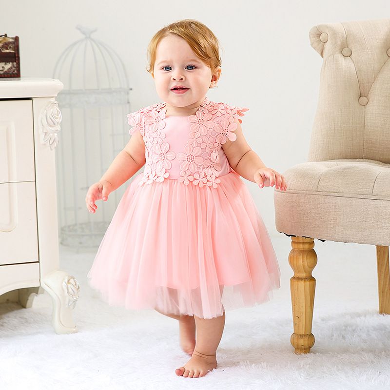 Neu Blumenmädchen Party Schönheitswettbewerb Taufkleid