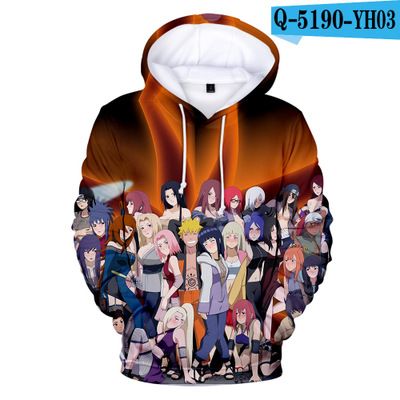 Kids Anime Naruto0 Akatsuki Cosplay 3D Print Boy Girl Hoodie Sweatshirt Pullover