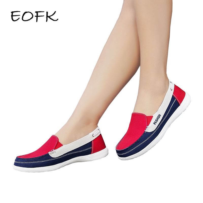 womens flat canvas shoes