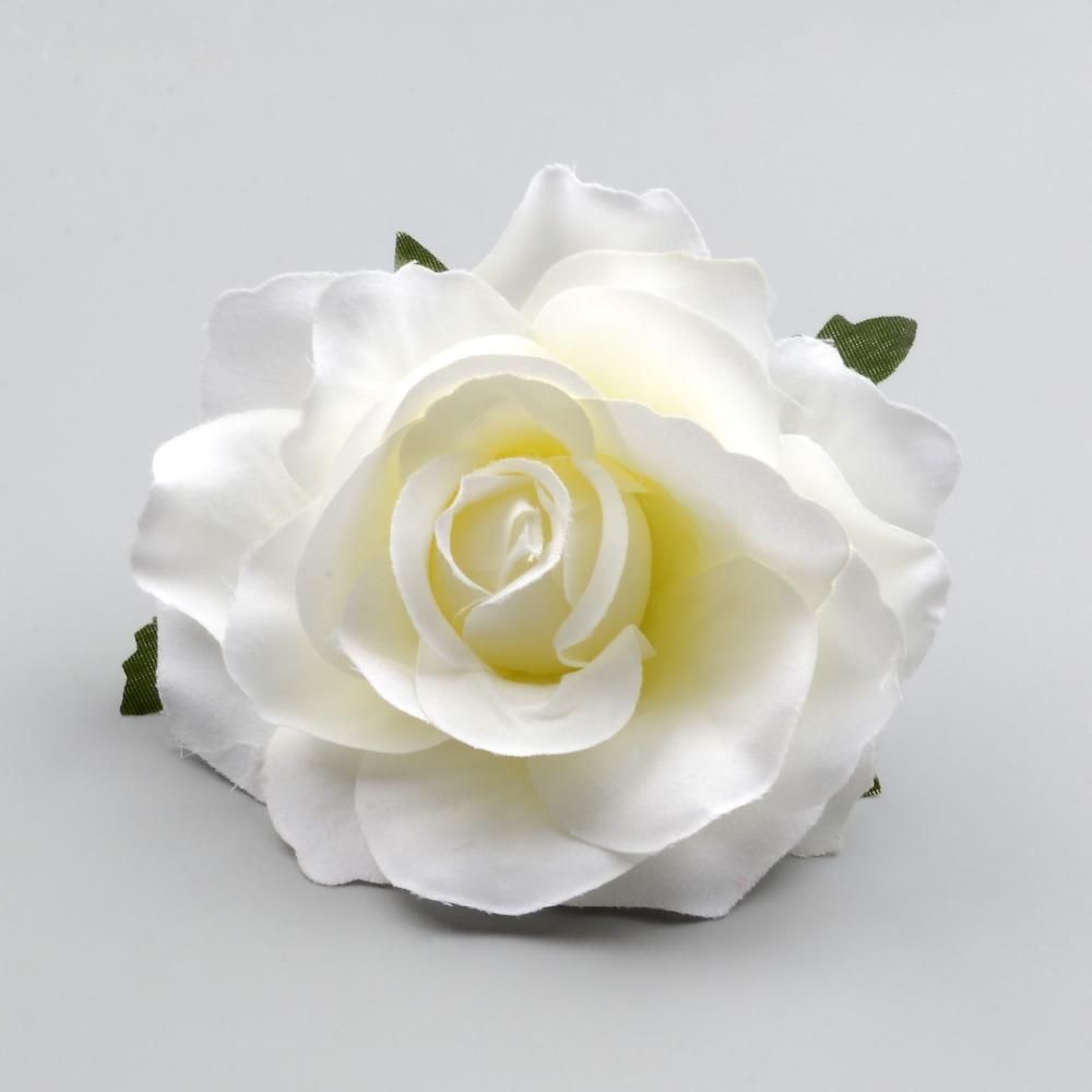 fake white roses