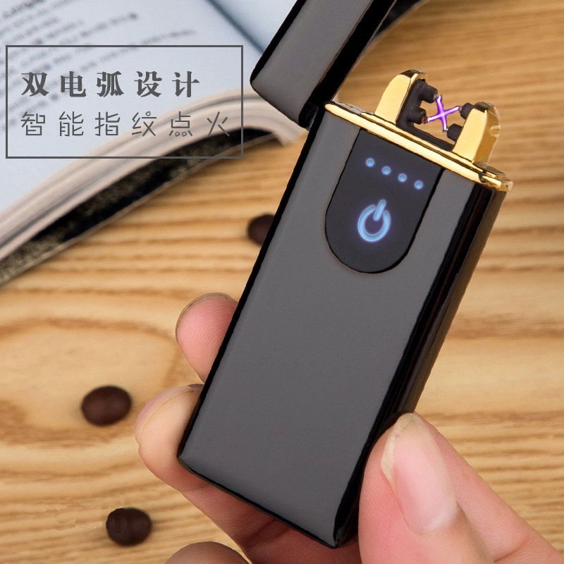 High Quality Plasma Lighter Twin Arc With Touch Screen Sensor USB Rechargeable