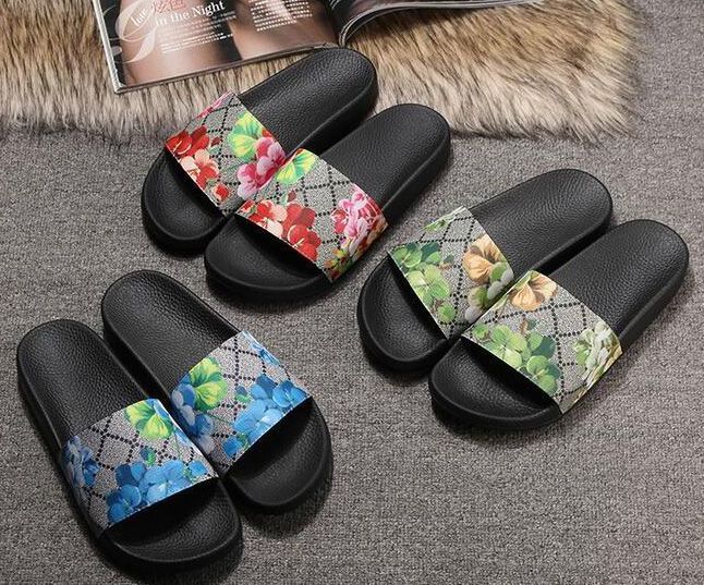Fashion Europ Slide Summer Luxury Wide Flat Slippery With Thick Sandals Slipper Men Women 