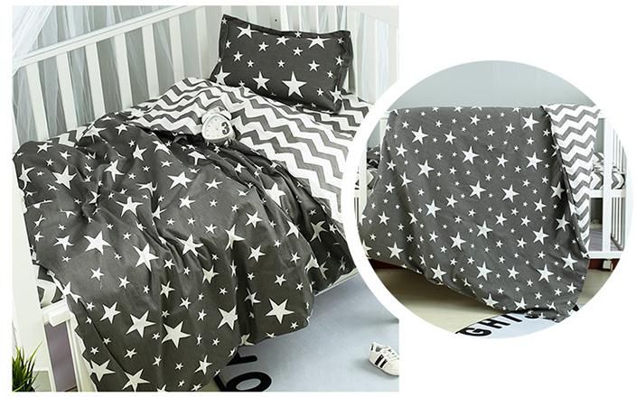 Without Filling Cartoon Cute Baby Crib Bedding Set Nursery