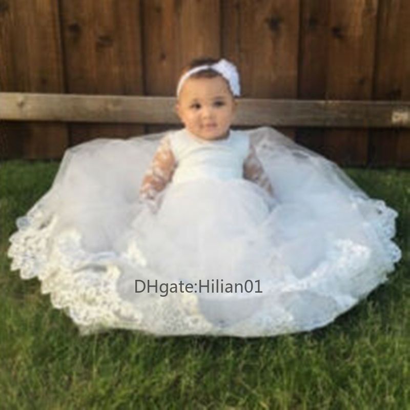 white dress for girl baptism