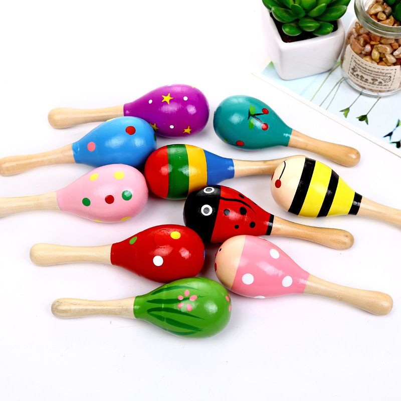 baby maracas wooden