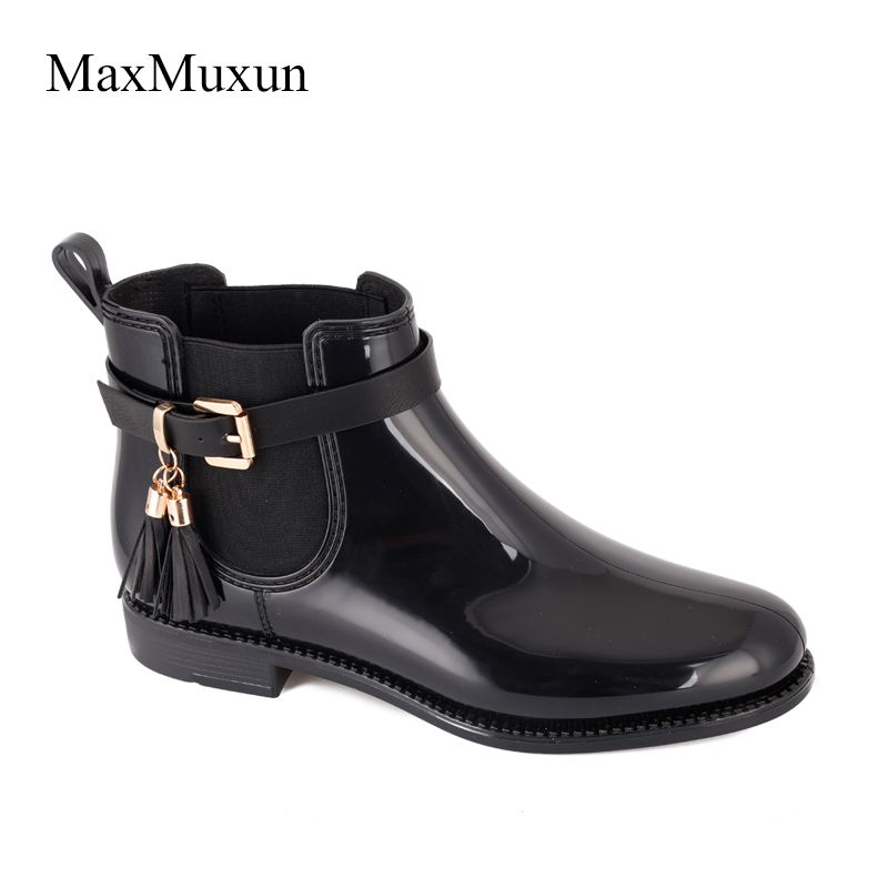 womens rubber ankle rain boots