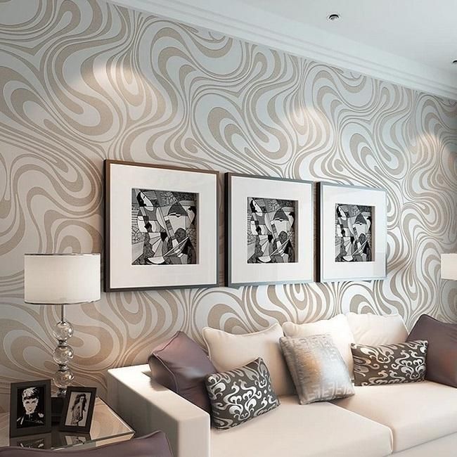 Modern Luxury 3d Wallpaper Roll Mural Papel De Parede Flocking For Striped Wall Paper R136 High Quality 0 7m 8 4m Free Desktop Wallpapers Free