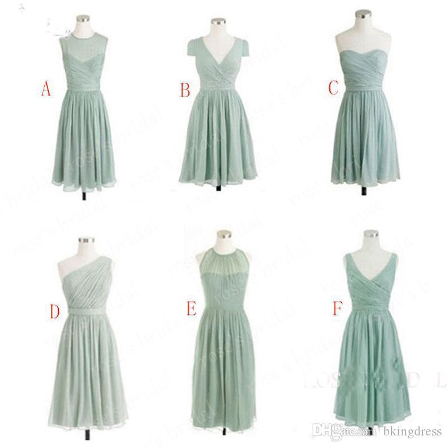 sage green party dress