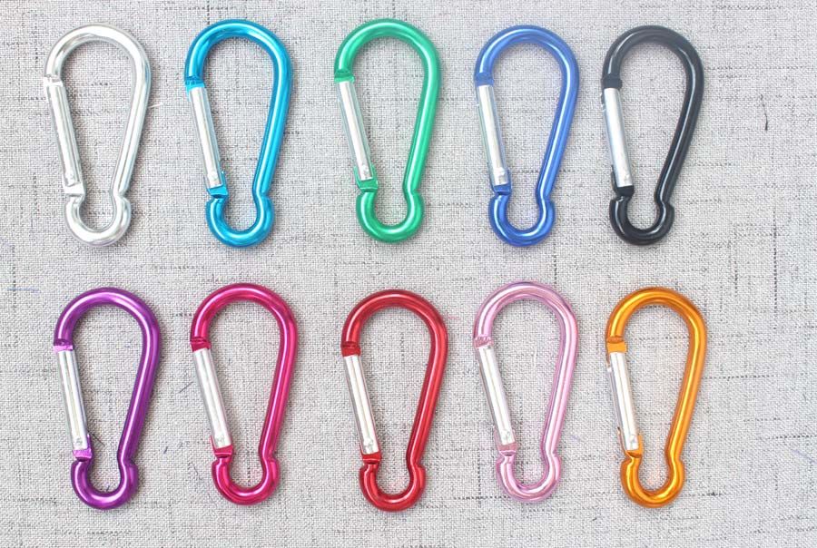 Safety Camping Hiking Hook Climbing Button Buckle Keychain Alloy Carabiner