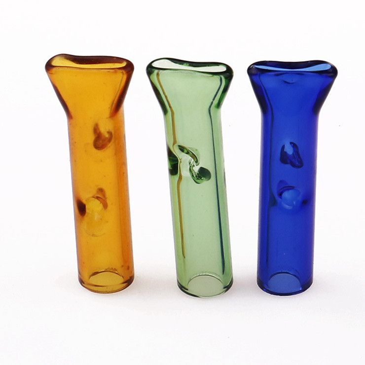 Glass Filter Tips Cigarette Filter Colorful Rolling Tip Steamroller