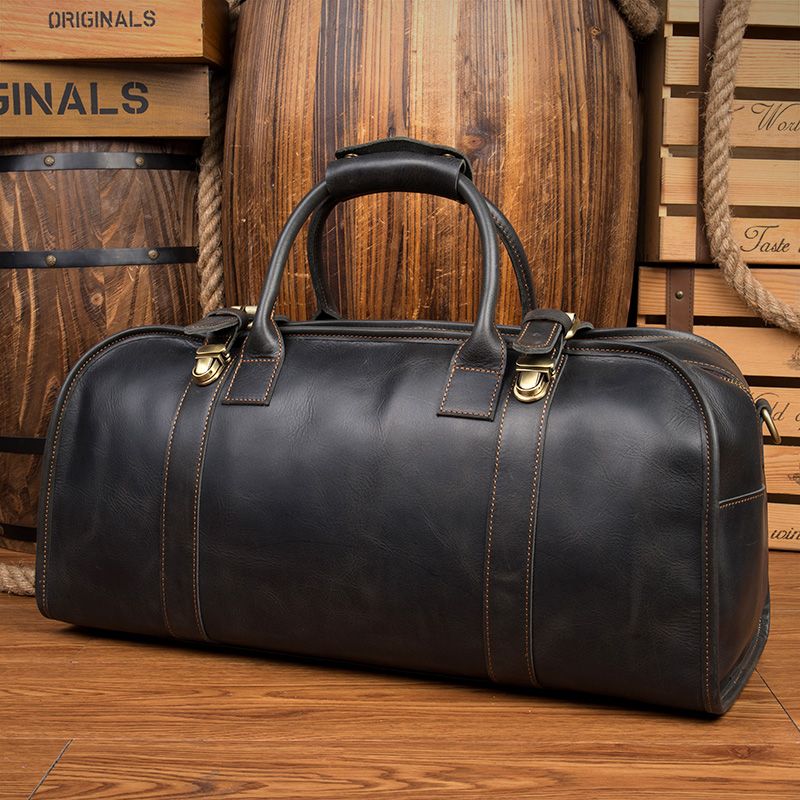 Gendi Cuero genuino de la vaca para hombre Deporte Excursionismo Viajar Cruzar Pecho Bolsa de hombro Daypack Bolso de la honda 