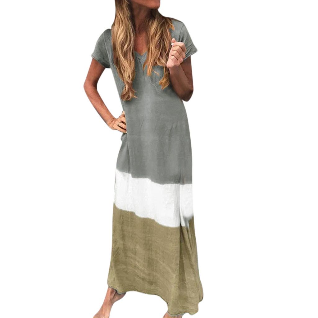 women's plus size tie dye dresses