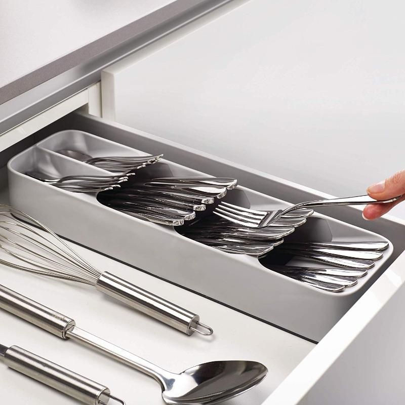 2019 Useful Save Space Cutlery Drawer Organizer Kitchen Utensil