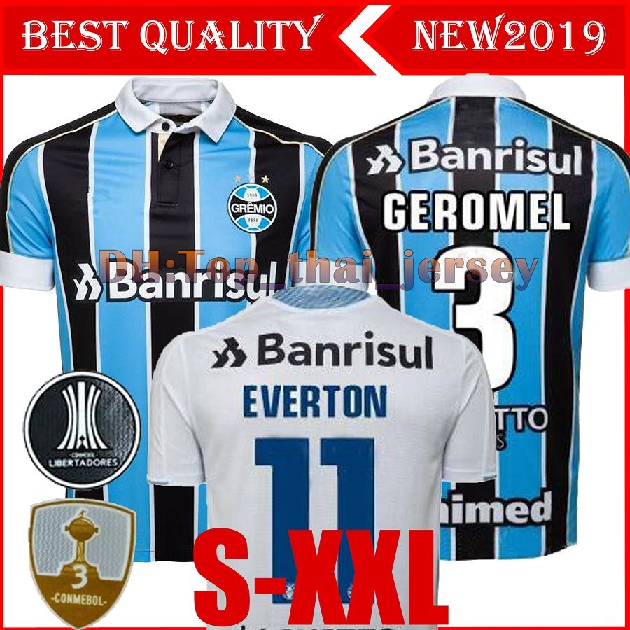 2019 Gremio home GEROMEL EVERTON Mejores camisetas fútbol 20 Gremio portero amarillo KANNEMANN