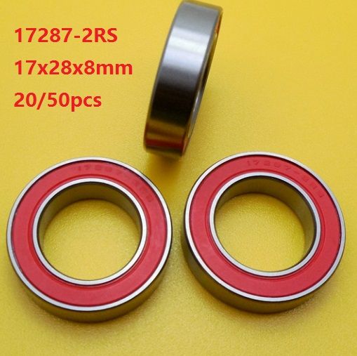 17x28x7mm Rubber Sealed Ceramic Ball Bearing 17287 2RS Ball Bearing