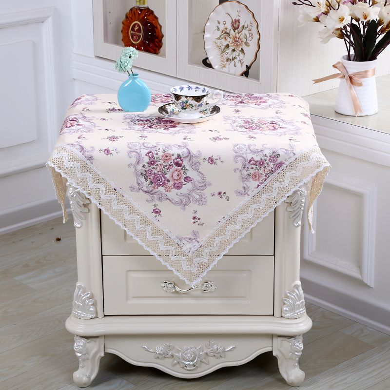 Bedside Table Cloth Cover, Tablecloth For Small Round Accent Table