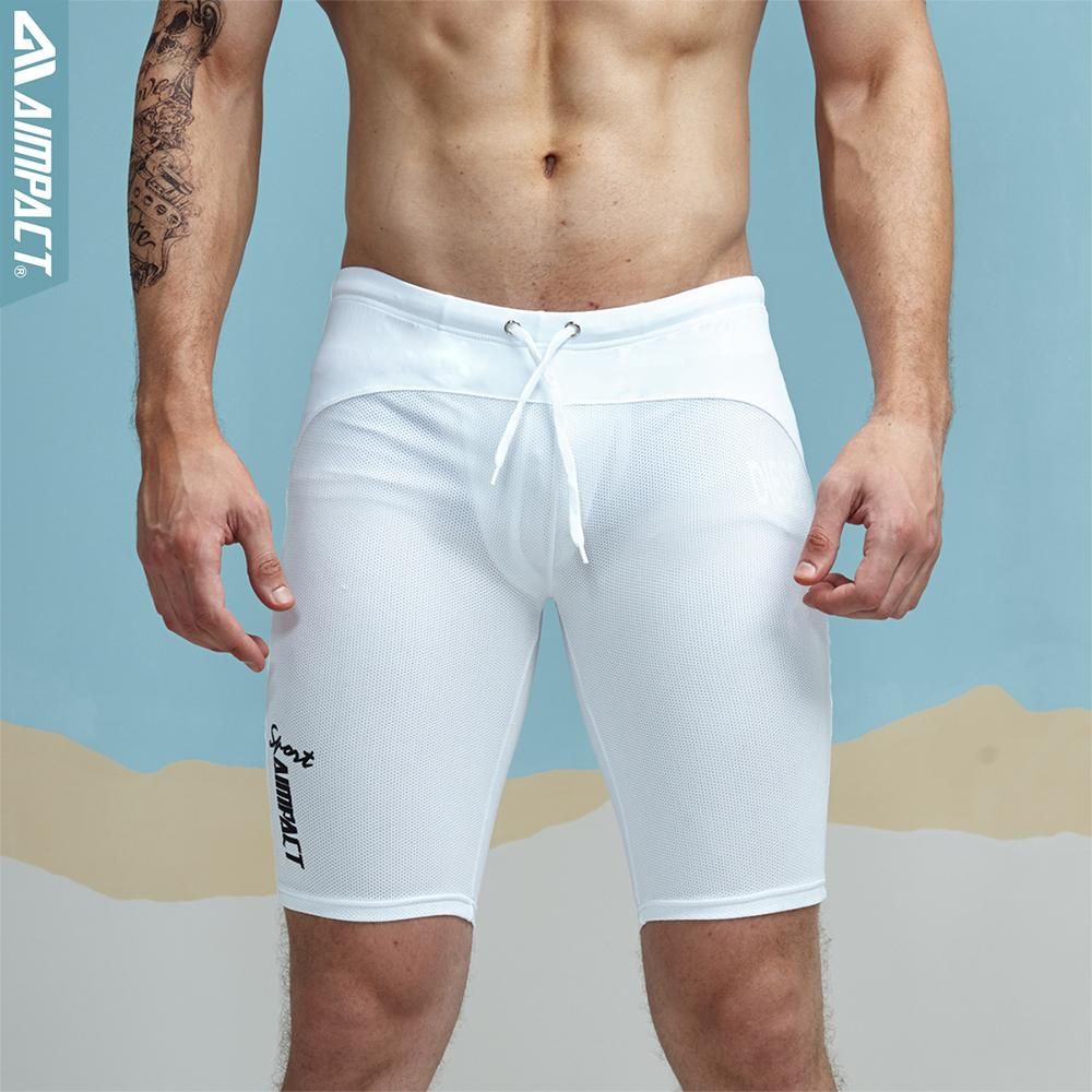 Classic Skinny Mens Tight Shorts Casual 