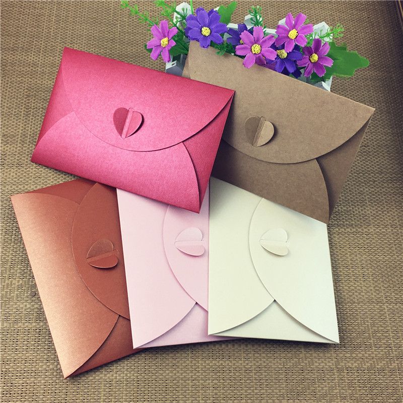 24pcs//lot NMini Retro Vintage Kraft Paper Envelopes Gift Card Envelop