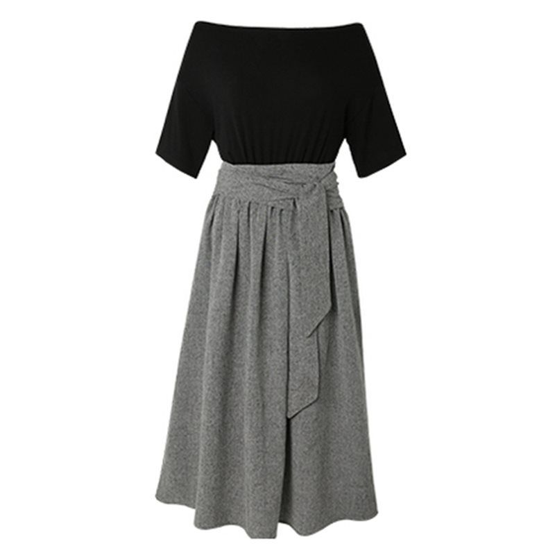 black aline maxi dress