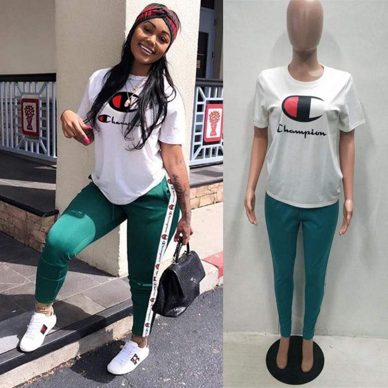 champion shirt and leggings