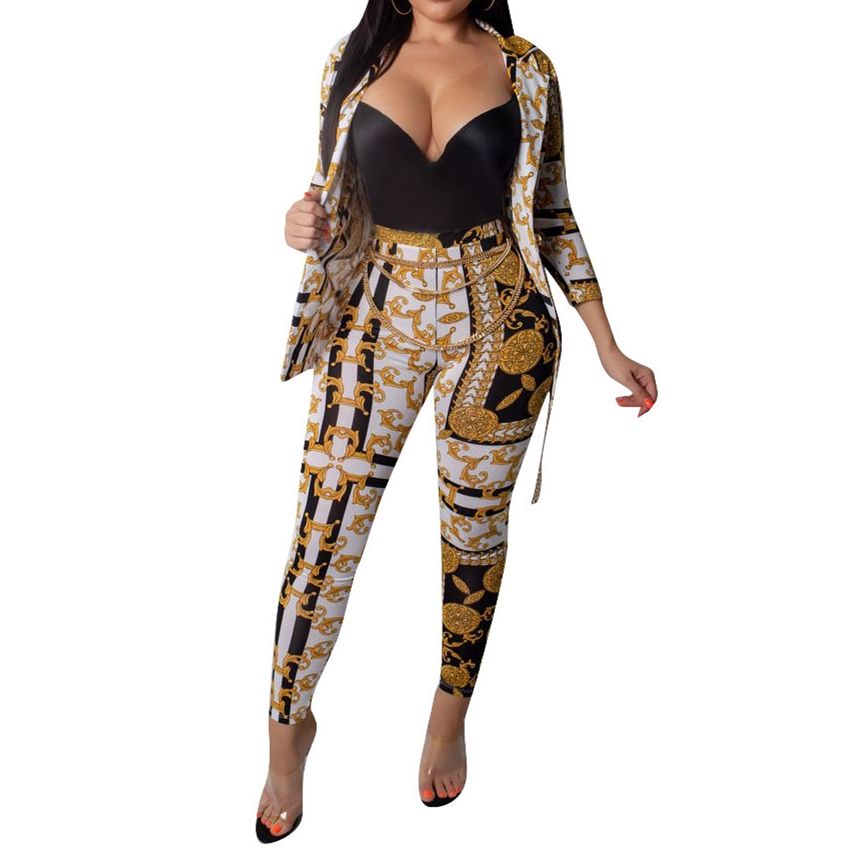 Chain print two piece set Clearance