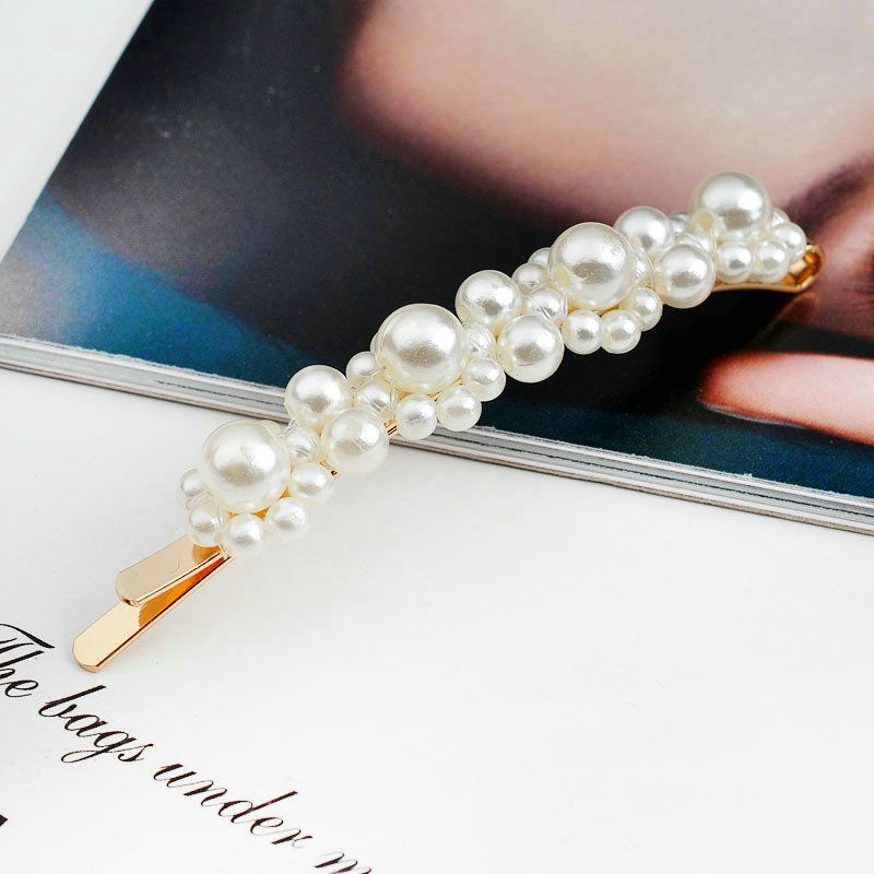 pink pearl hair pins
