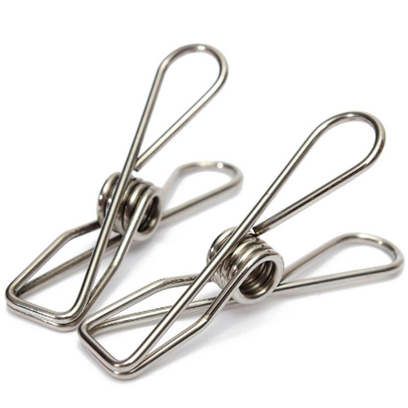 Economía Síntomas Espesar Clips de resorte de metal de acero inoxidable de 6 cm Ropa Pinzas para colgar Clips Economía Síntomas Espesar Clips de resorte de metal de acero inoxidable de 6 cm Ropa Pinzas para colgar Clips