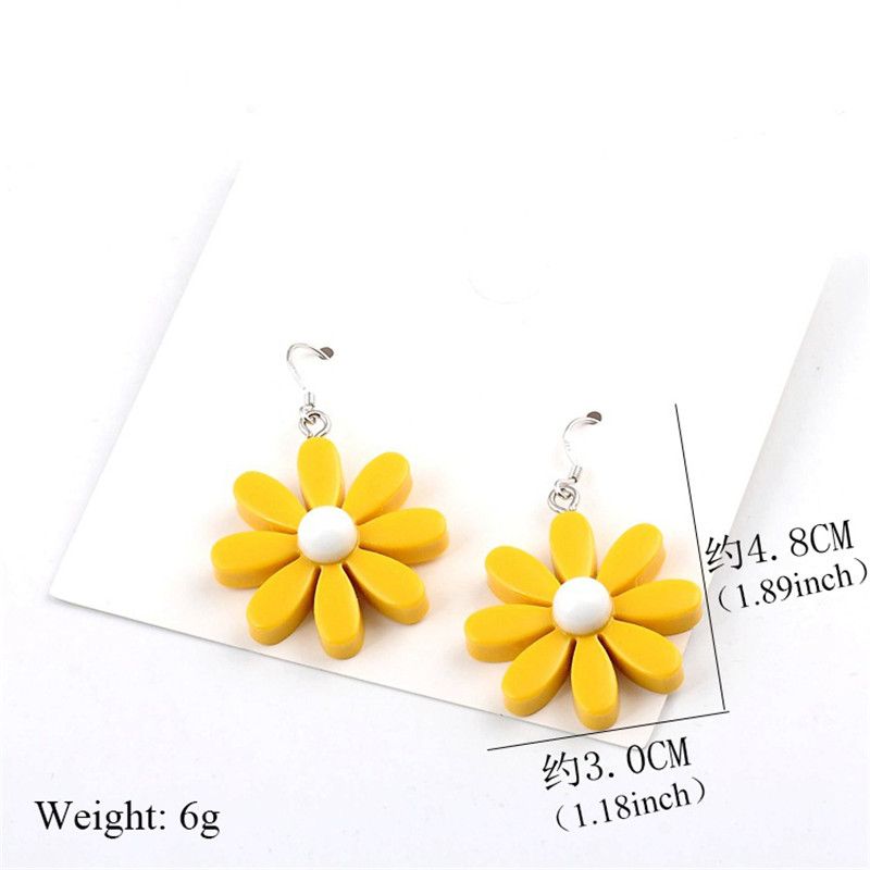 Las Margaritas Femeninas Florecen Pendientes Lindos Joyería Las Margaritas Femeninas Florecen Pendientes Lindos Joyería